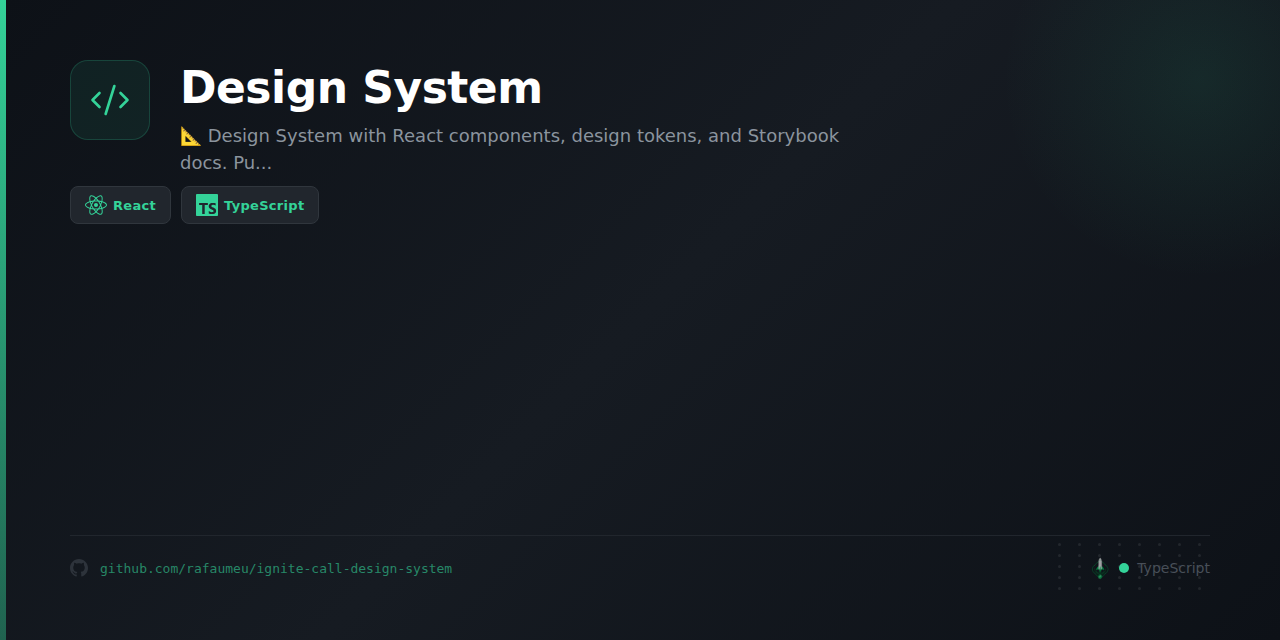 GitHub - rafaumeu/ignite-call-design-system: 📐 Design System with React ...