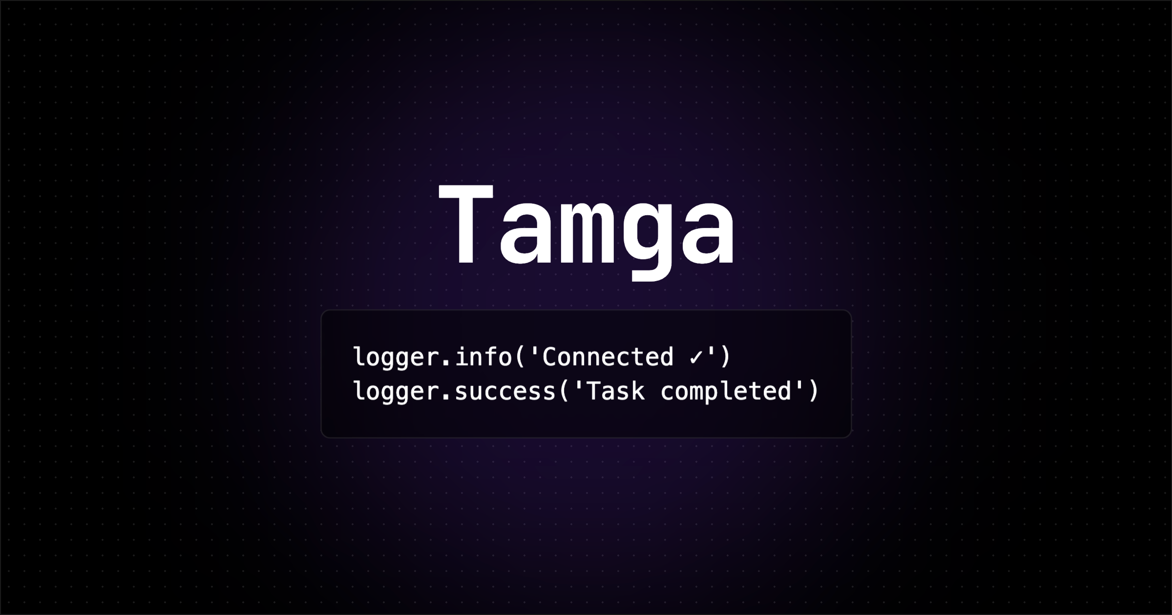 Tamga: Logging Utility With Multiple Formats and Color