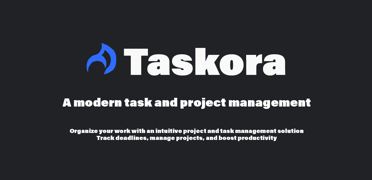 GitHub - amatter23/Taskora: Taskora - A modern task and project ...