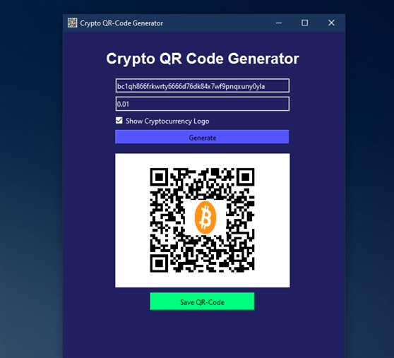 Crypto-QR-Code-Generator-Windows