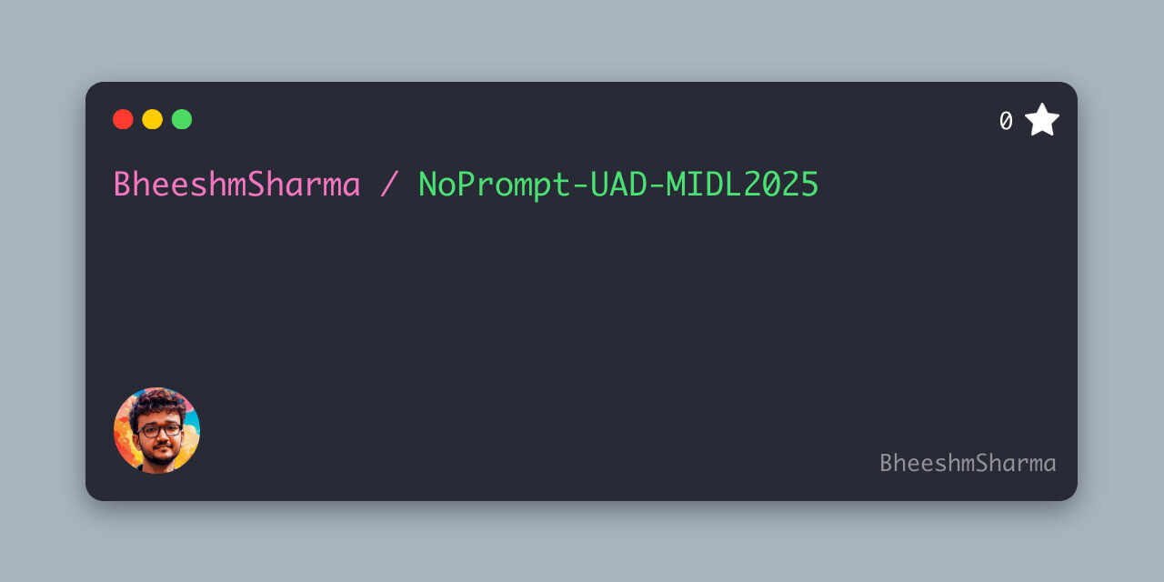 NoPrompt-UAD-MIDL2025