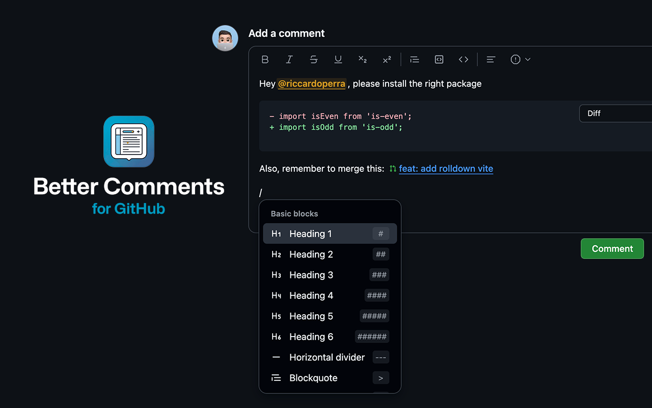 better-comments-for-github