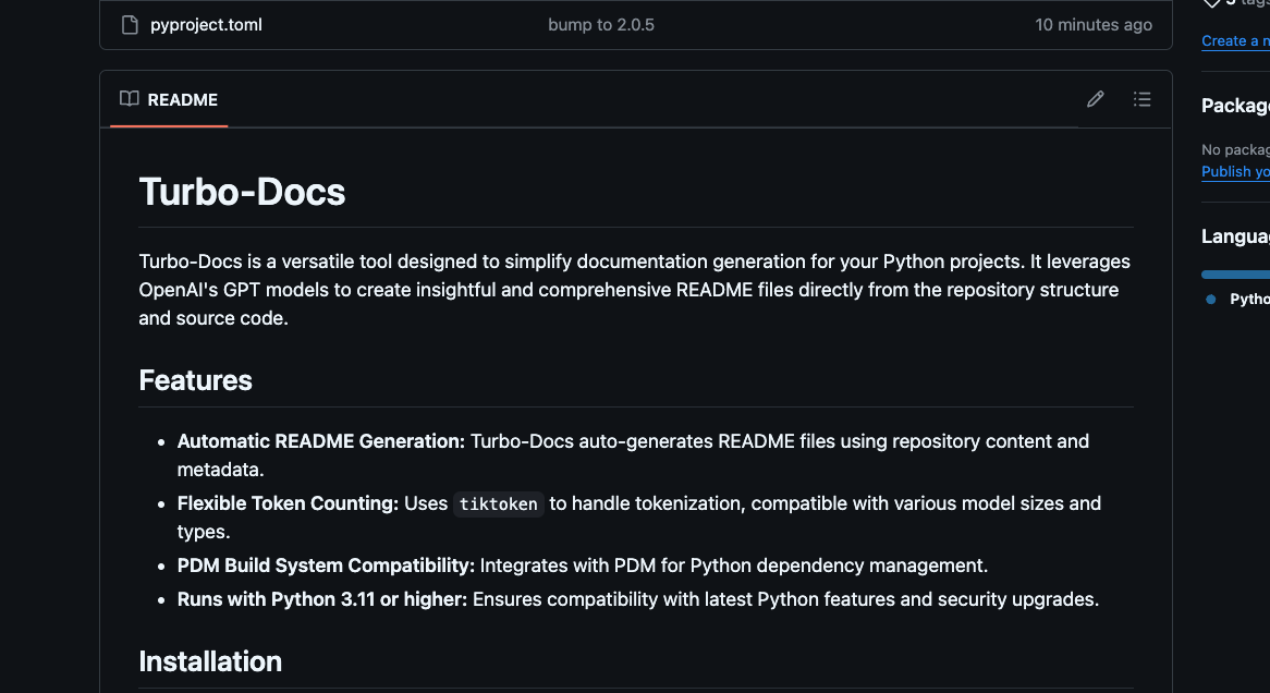 GitHub - voynow/turbo-docs-v2: generating documentation with LLMs · GitHub