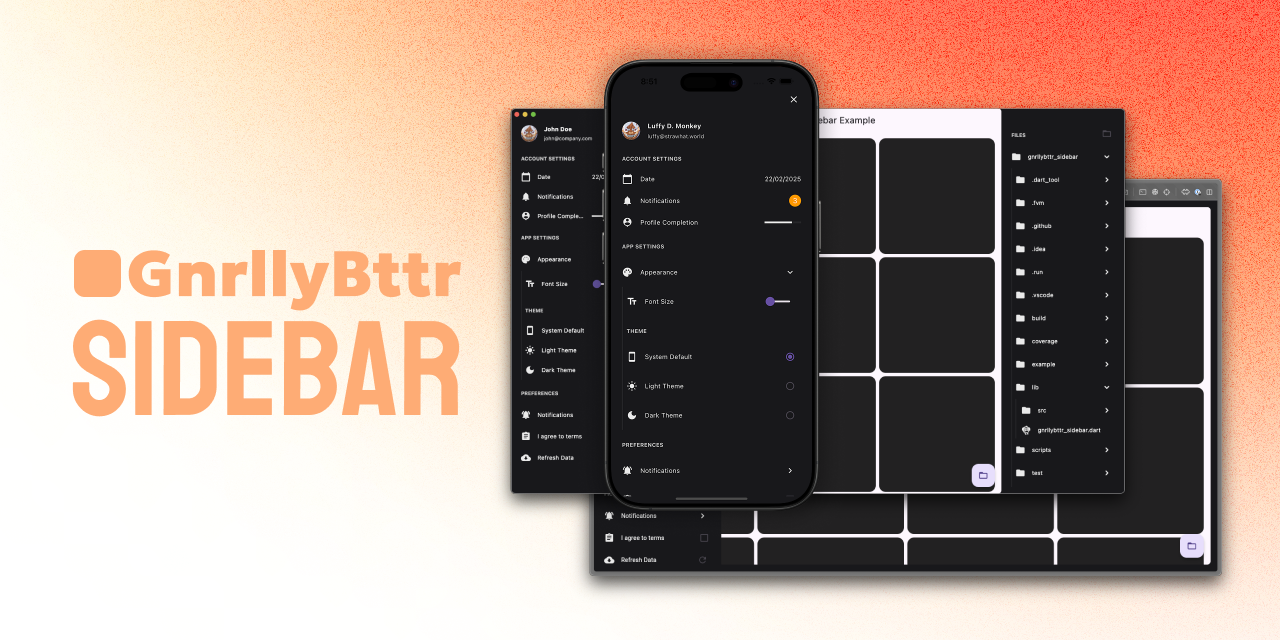GitHub - GnrllyBttr/GnrllyBttrSidebar: A shadcn inspired sidebar, built ...