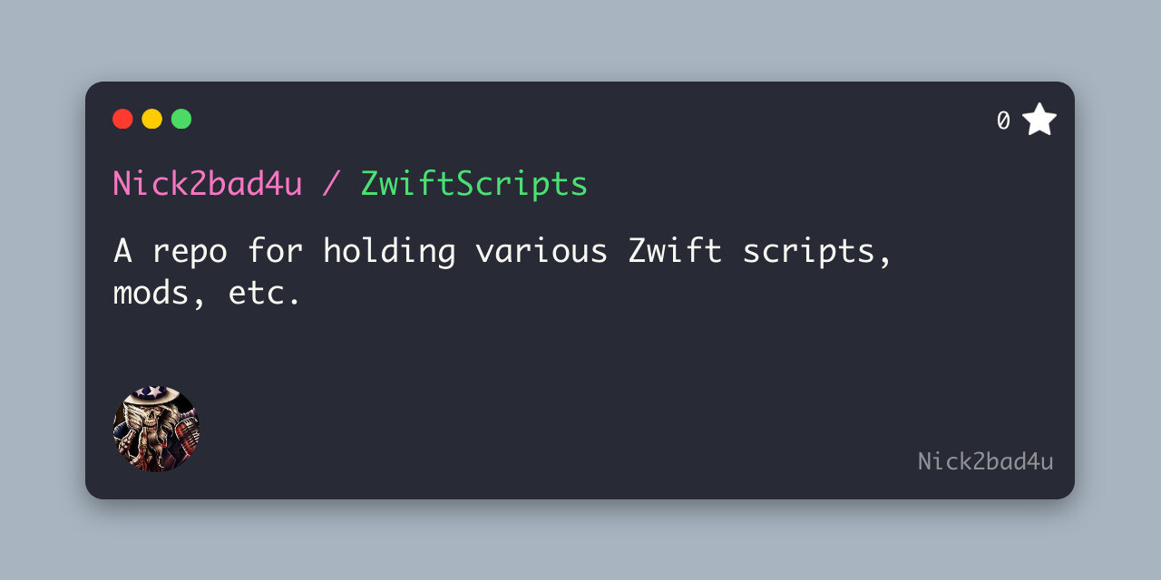 ZwiftScripts