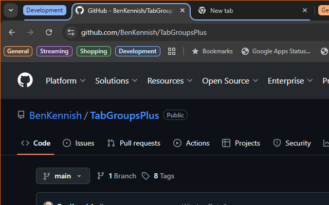 groups · GitHub Topics · GitHub