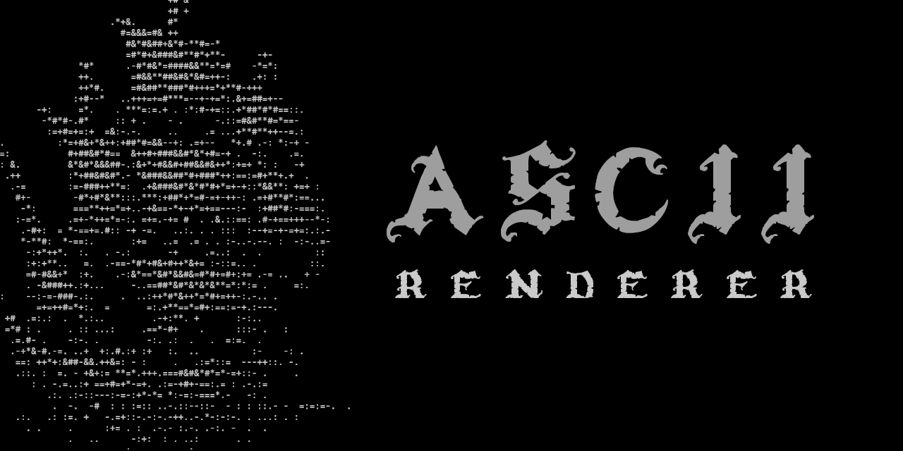 GitHub - VladimirJancar/ascii-renderer: A simple command-line ascii ...