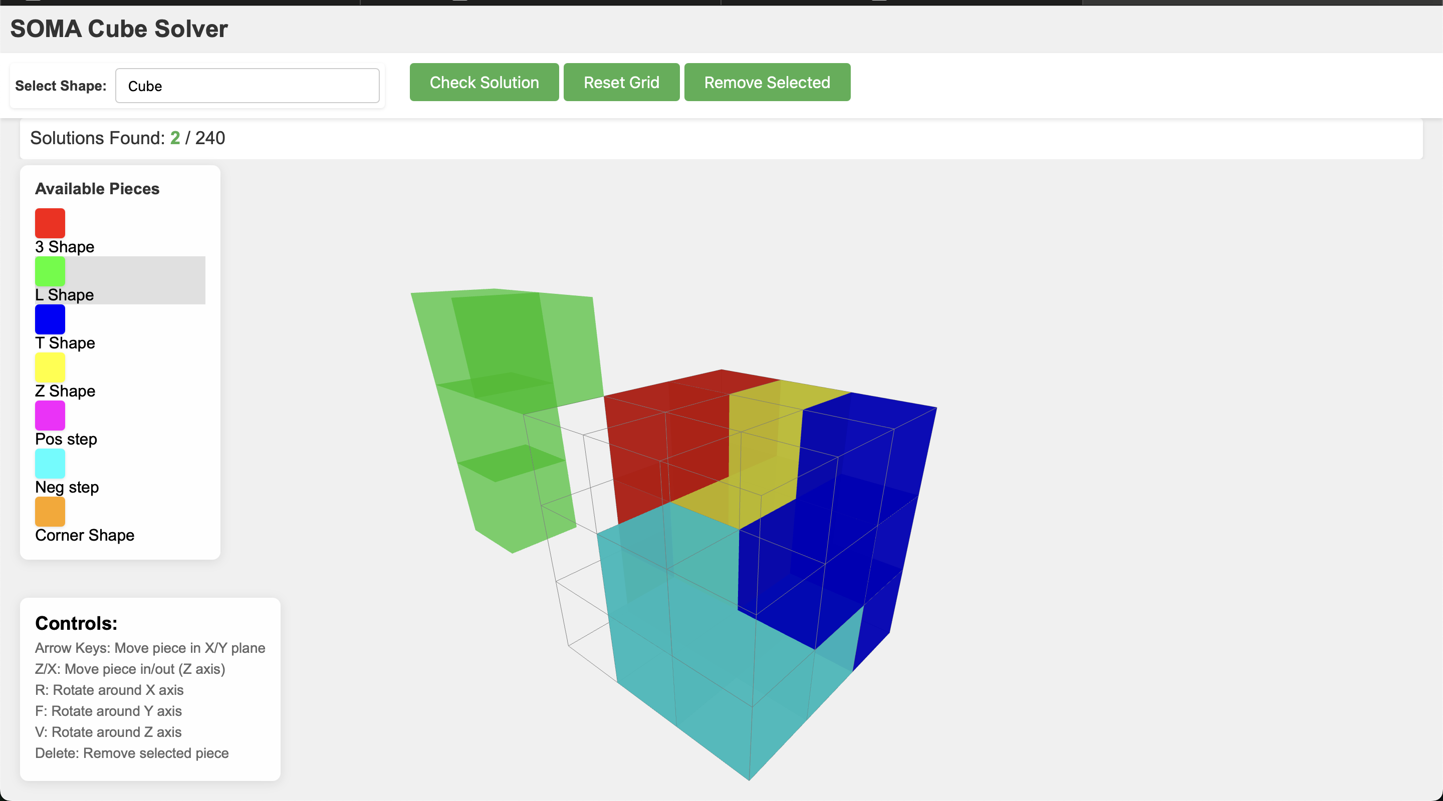 GitHub - macarreg/SomaCube: GUI for SOMA solver which verifies and ...