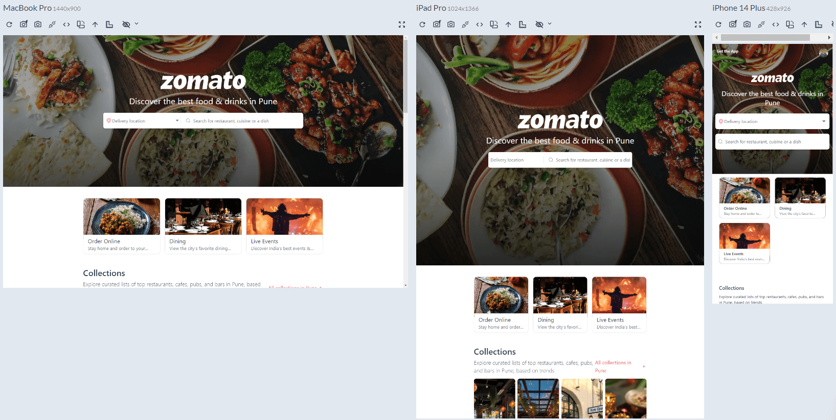 zomato-responsive-design