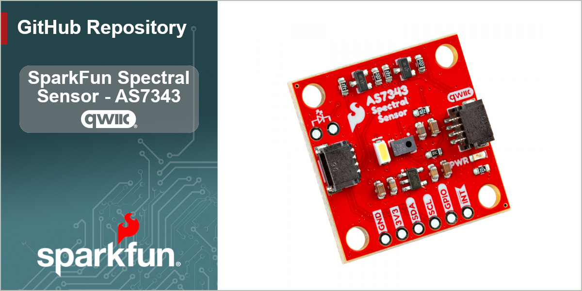 GitHub - sparkfun/SparkFun_Spectral_Sensor_Breakout_AS7343_Qwiic: Qwiic ...