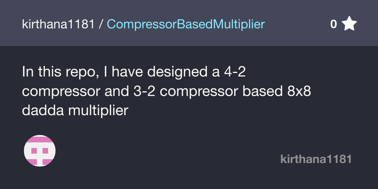 CompressorBasedMultiplier