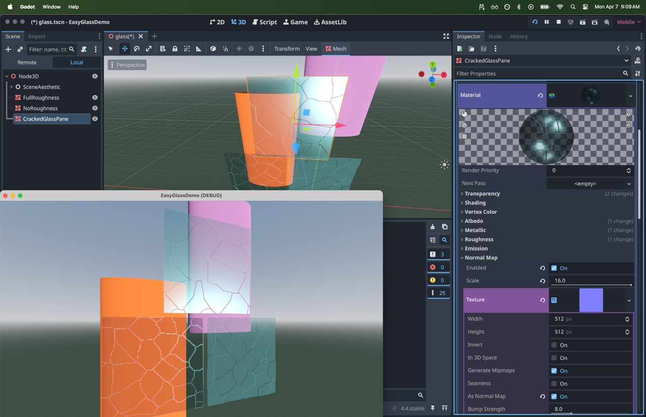 EasyCrackedGlassGodot