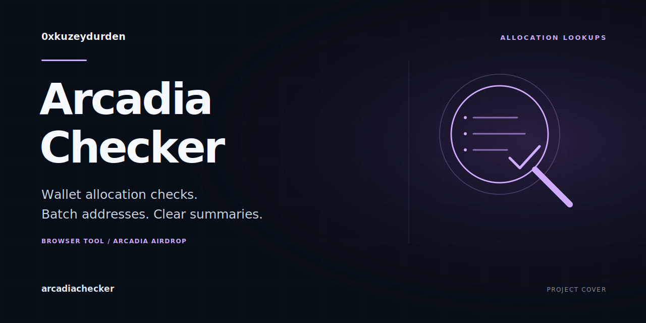 arcadiachecker