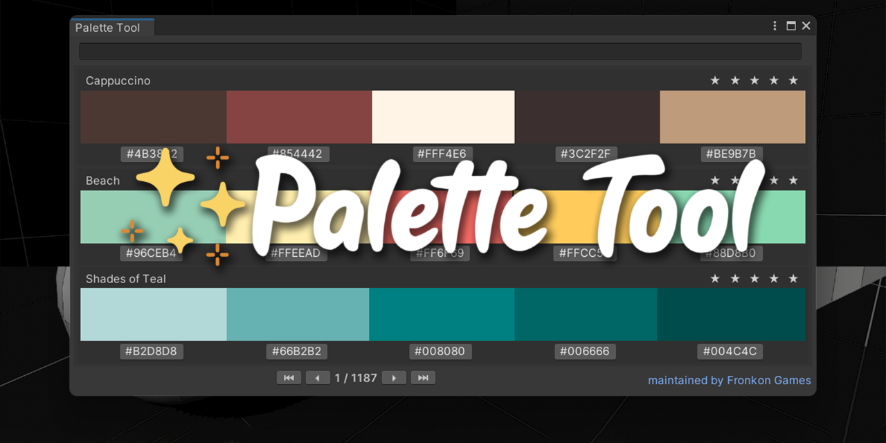 GitHub - FronkonGames/Palette-Tool: A tool for finding the perfect ...
