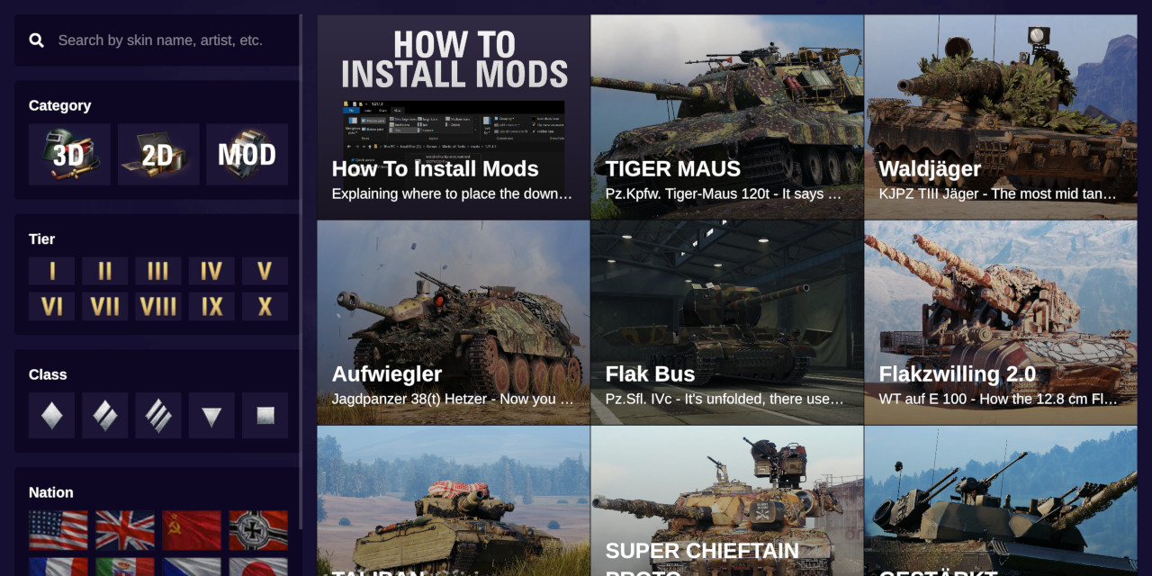 wot-skins Svelte Themes