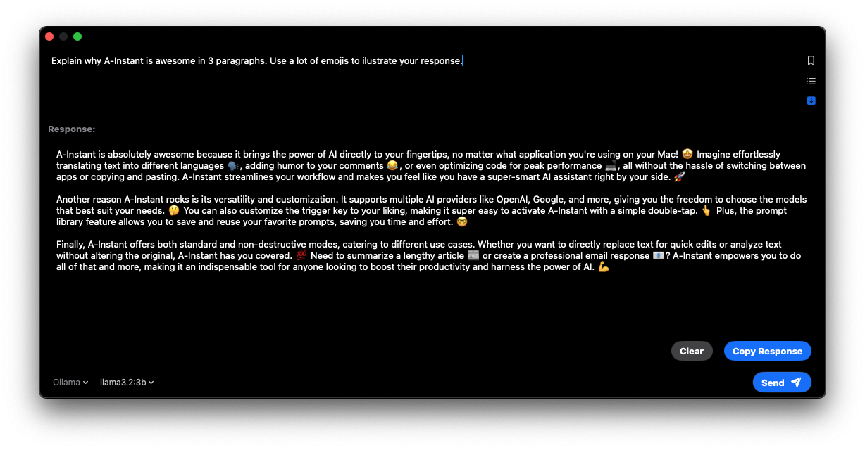 GitHub - poliva/a-instant: A-Instant is an AI-powered text assistant ...