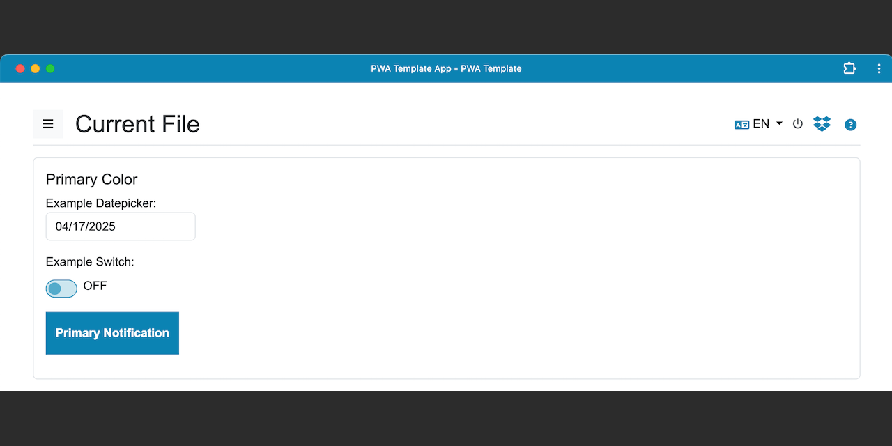 progressive-web-app-template