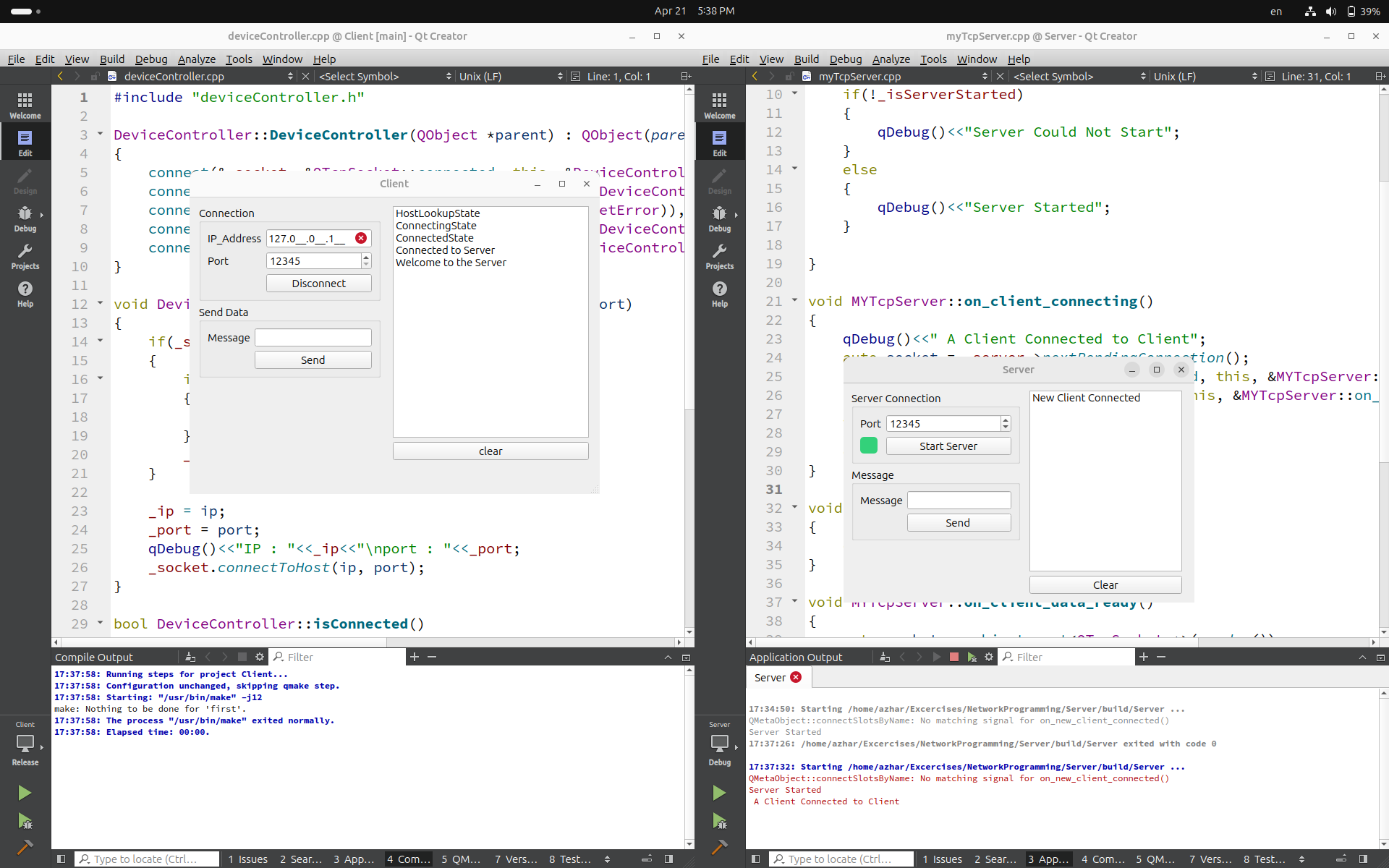 GitHub - azharhusainshaikh1999/QtNetworkClientServer: Qt C++ client ...