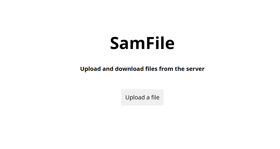 GitHub - TecnoSamba/SamFile: A file storage system ready to deploy in a ...