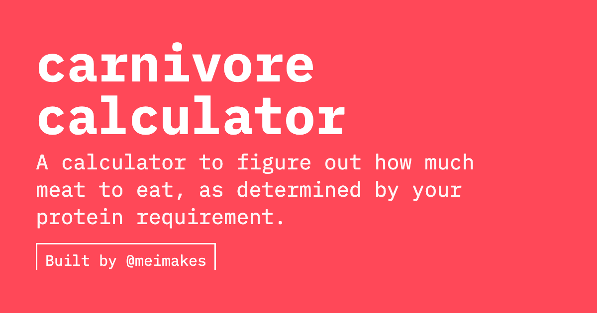 carnivore-calculator