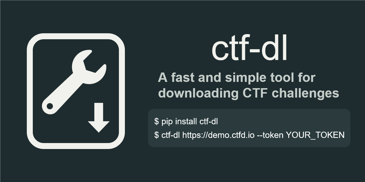 GitHub - bjornmorten/ctf-dl: Fast and flexible challenge downloader for ...