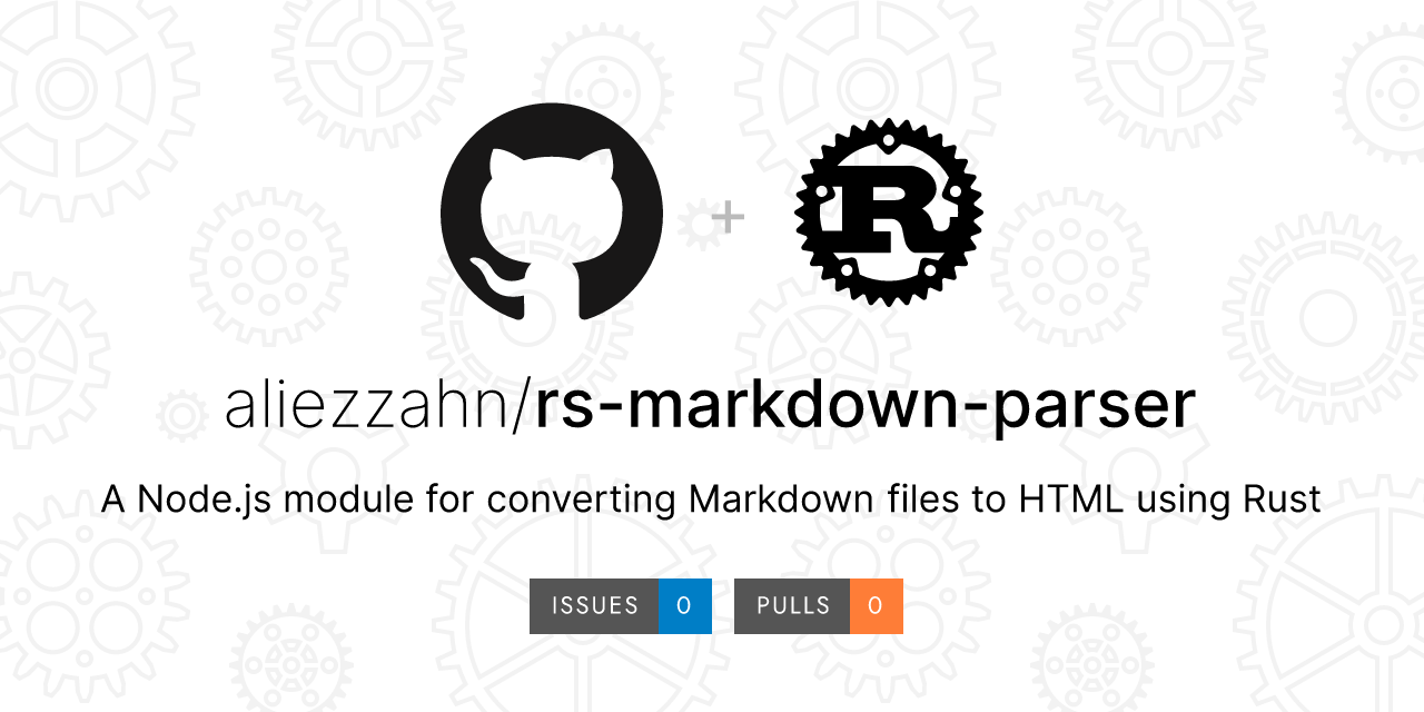 GitHub - aliezzahn/rs-markdown-parser: A Node.js module for converting ...