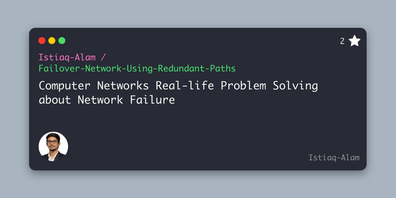 Failover-Network-Using-Redundant-Paths