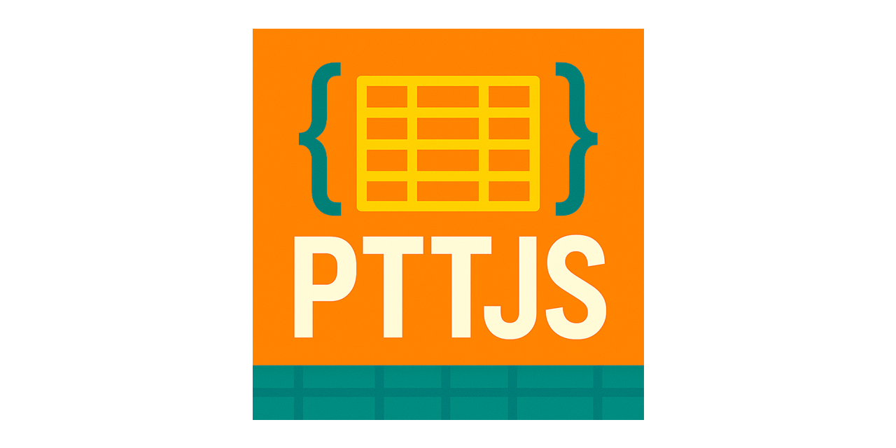 GitHub - Sergek-Research/PTTJS: Plain Text Table JavaScript (PTTJS ...
