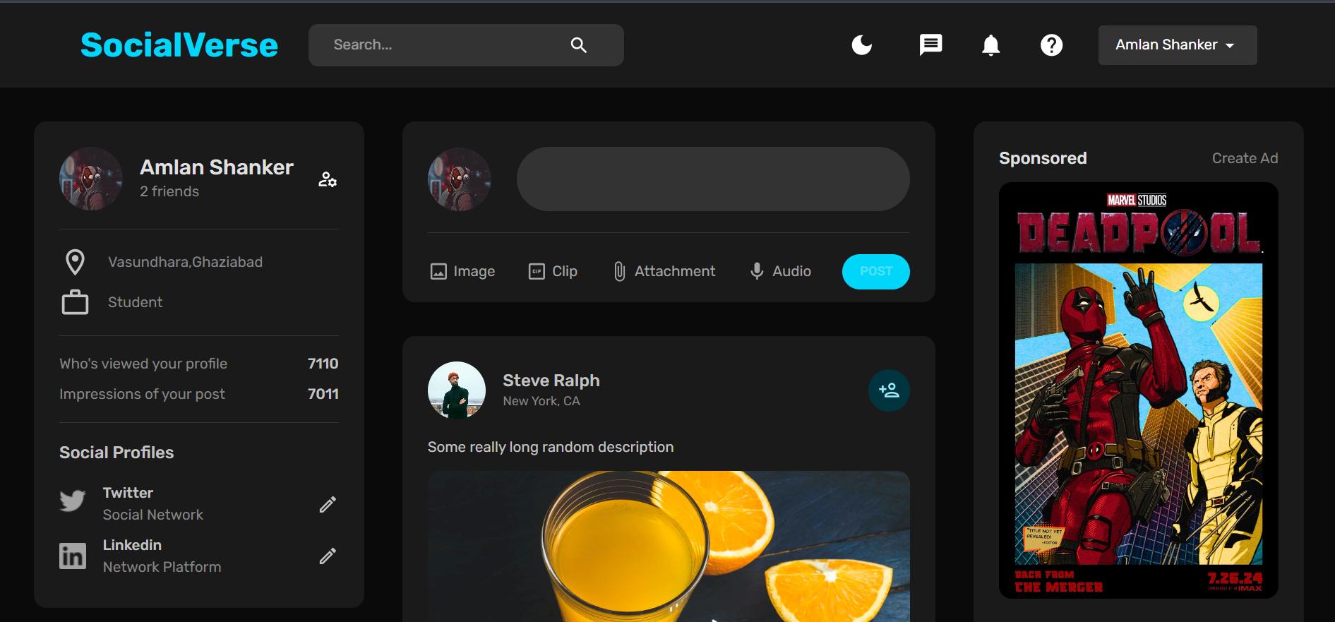 GitHub - AmlanShanker/Social-Media-MERN-Stack: A Social Media dynamic ...