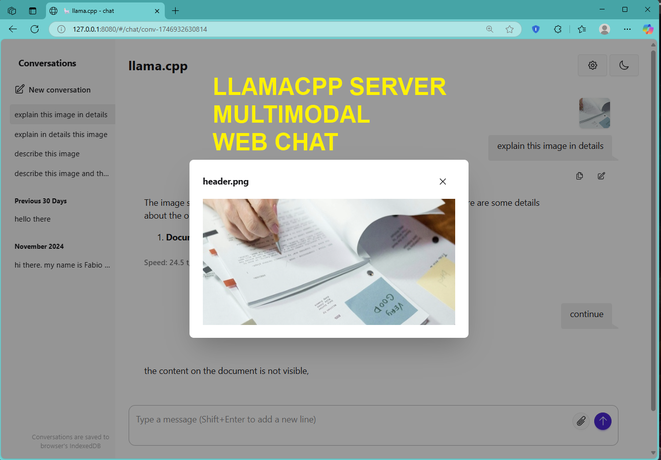 GitHub - fabiomatricardi/llamaCPPServerVisual: llama.cpp server running ...