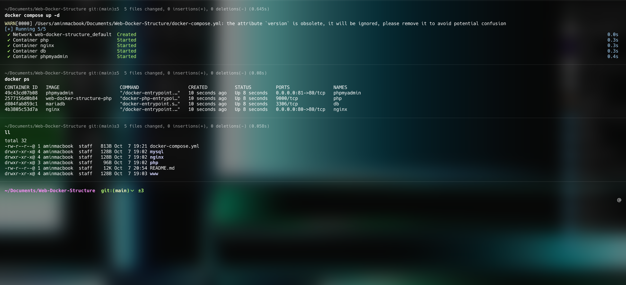 Web-Docker-Structure