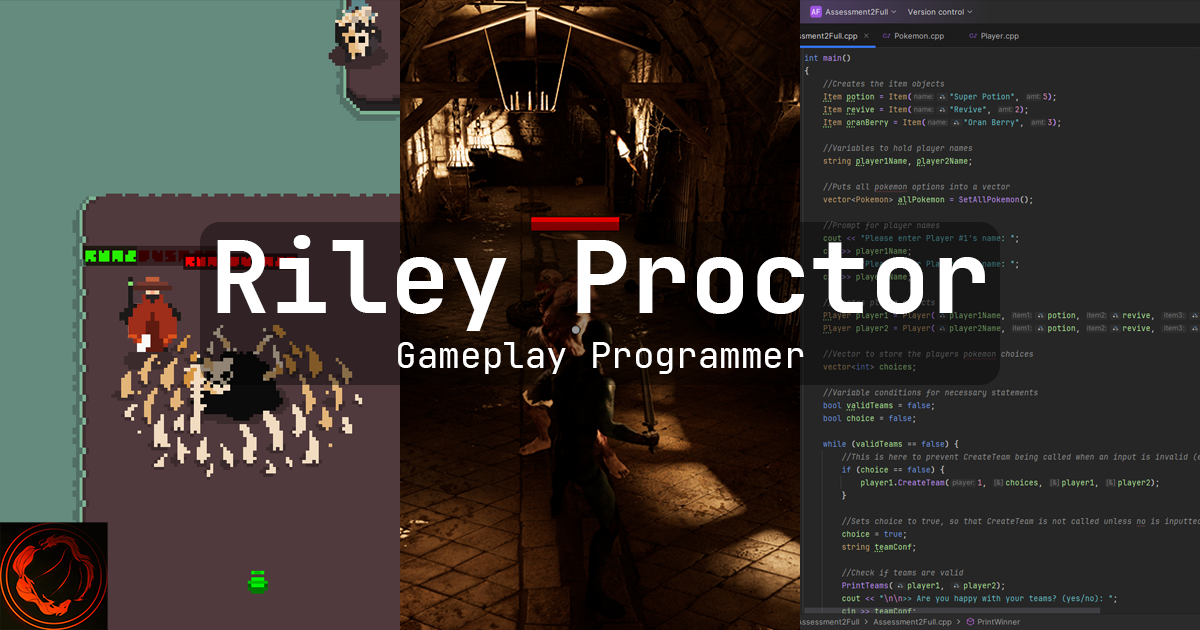 GitHub - RProctor2006/RileyProctor-Portfolio: This is my personal game ...