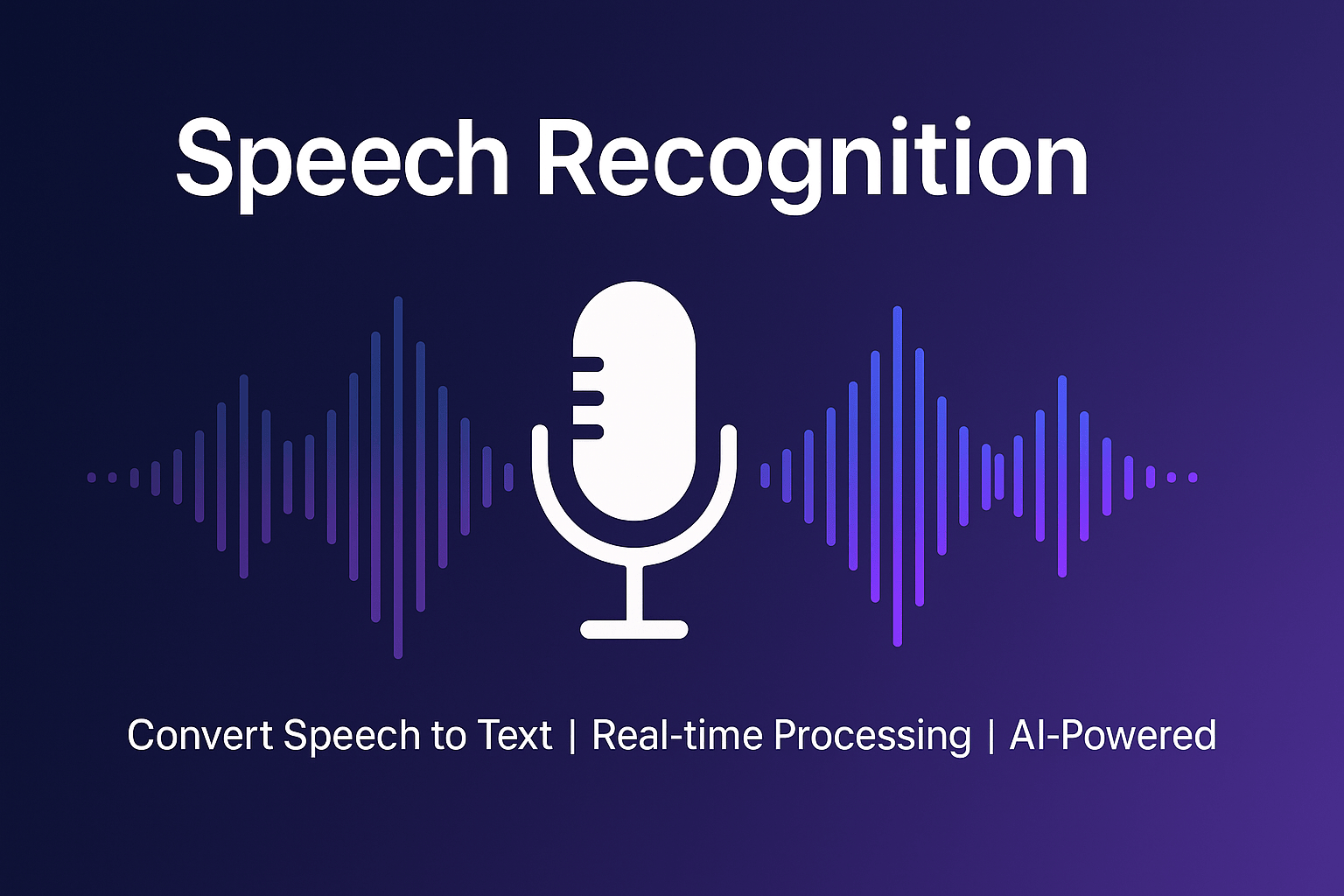 GitHub - Jitin-k-sengar/Speech-Recognition: A lightweight, fast, real ...