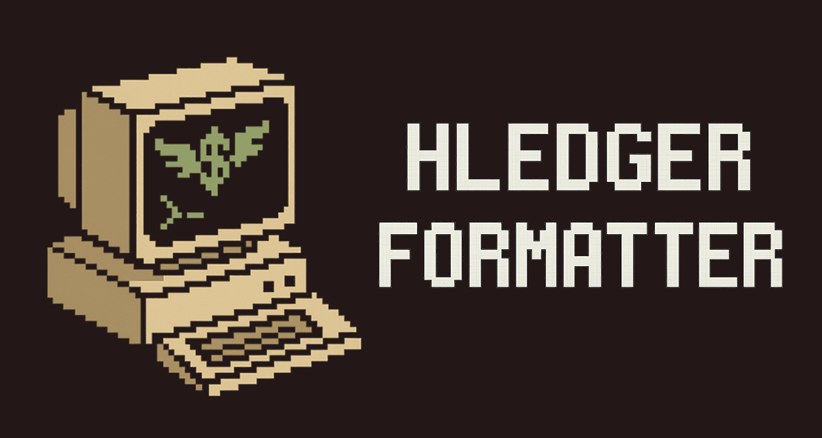 hledger-formatter