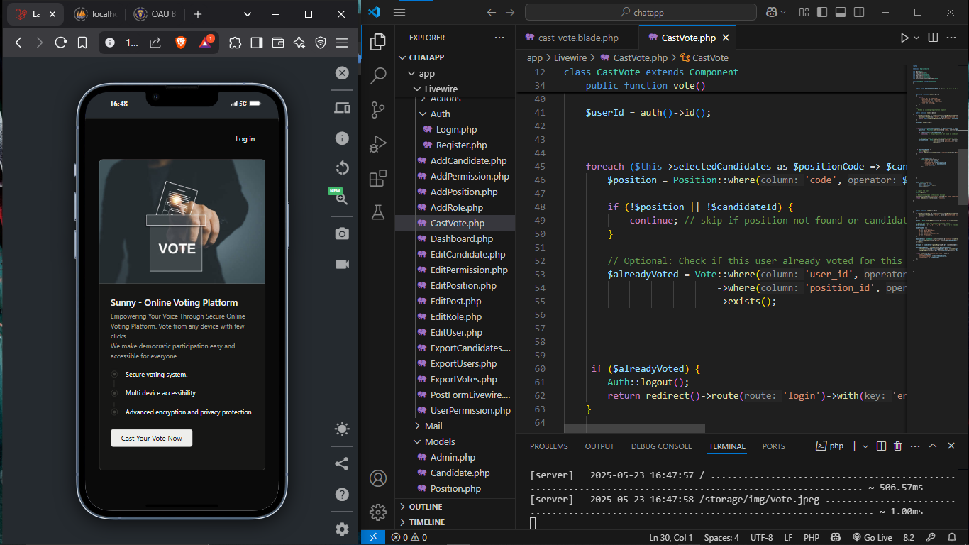 GitHub - EliezerSunny/Online-Voting-System-Laravel-12: Online Voting ...