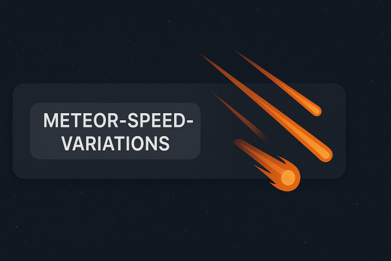 Meteor-Speed-Variations